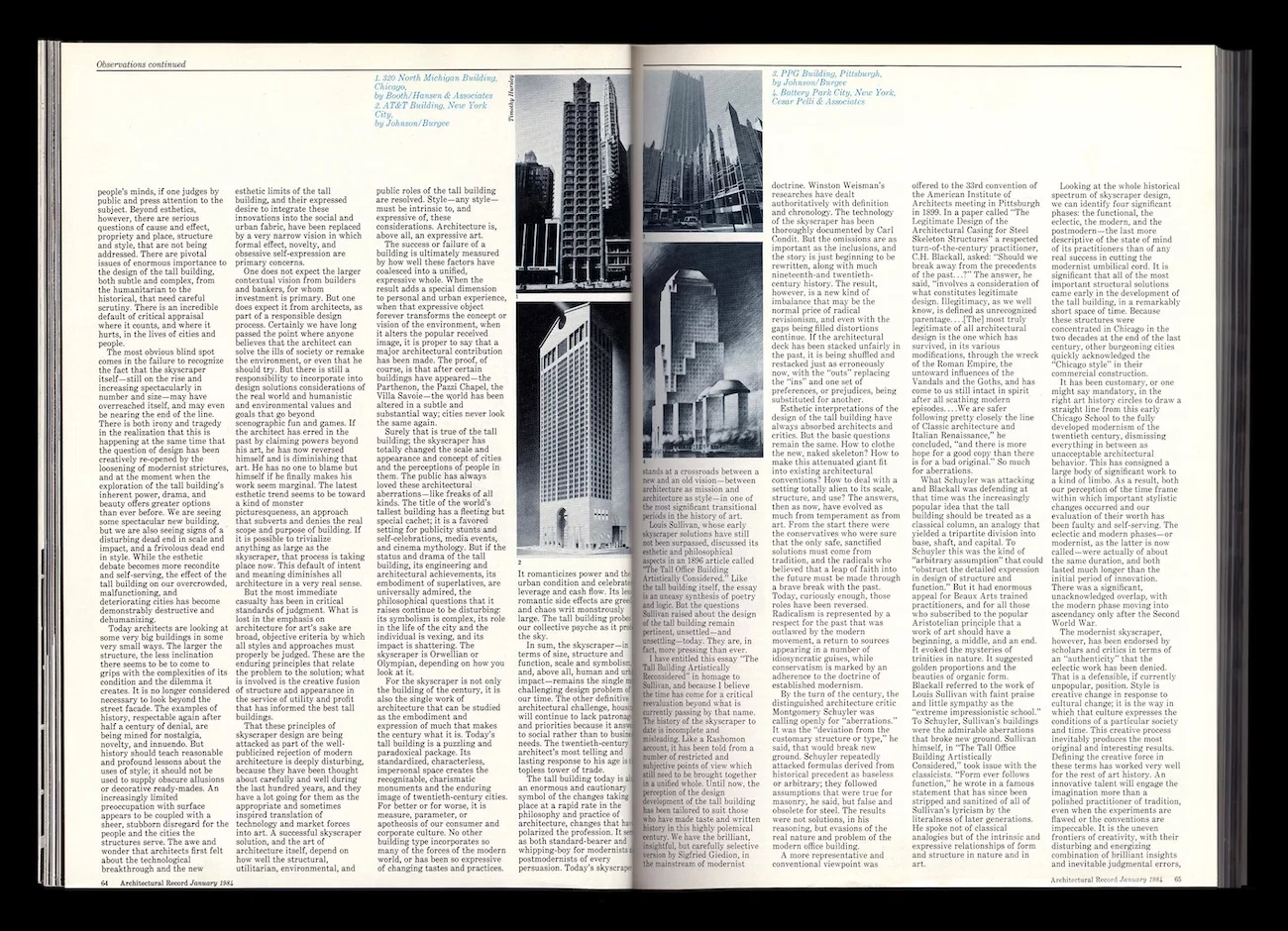 Architectural Record, January 1984